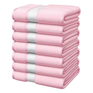 Light pink stacked towels sticker