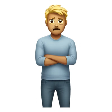 Person frustrated  sticker