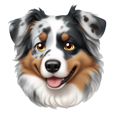 Blue merle australian shepherd Blue eye, brown eye sticker