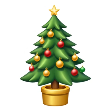 Weihnachtsbaum mit brennenden Kerzen sticker