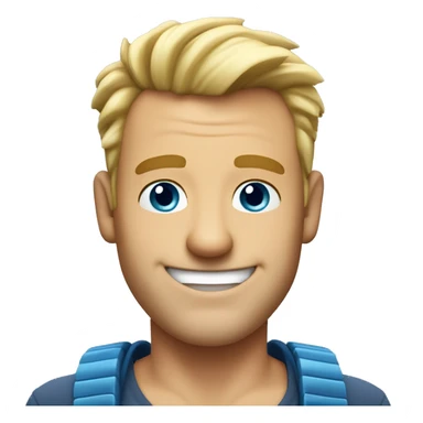 handsome-50-year-old-man-with-dirty-blonde-short-spikey-hair-and-kind-ocean-blue-eyes-and-smiling-thumbs-up sticker