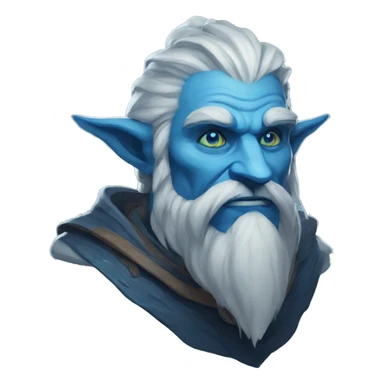 smug firbolg spectral giant blue sticker