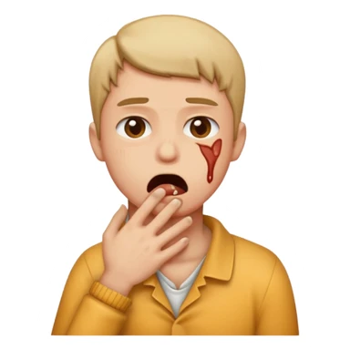 person choking themselves  sticker