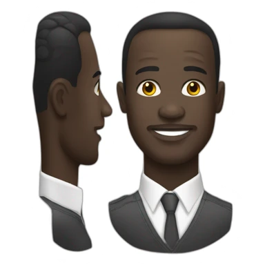 Alassane ouattara barber White sticker