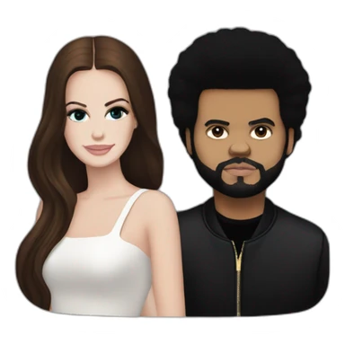 Lana del rey and The weeknd sticker