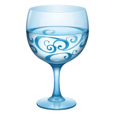 1 Baijiu cup with light blue wine sticker