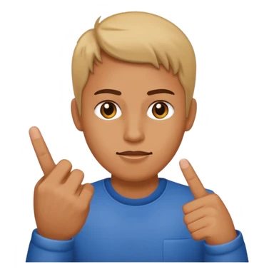 Personne qui fait un doigt d'honneur sticker