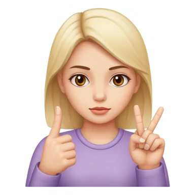 girl with middle finger sticker