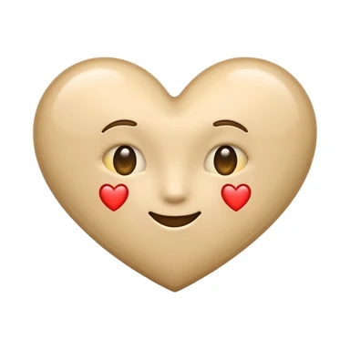 Please make a beige heart emoji which can i use in the text on IG sticker