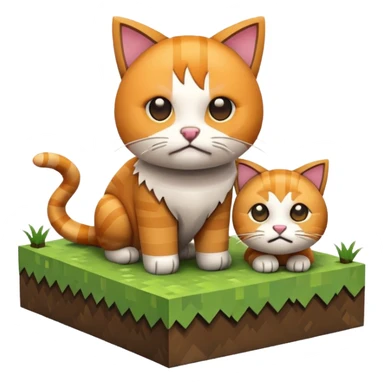 minecraft cats  sticker