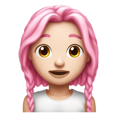 I want a cute pink melting sticker