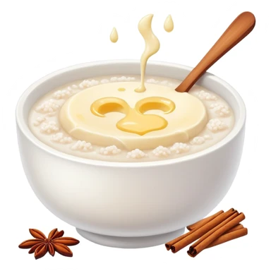 rice porridge with cinnamonsugar and butter sticker