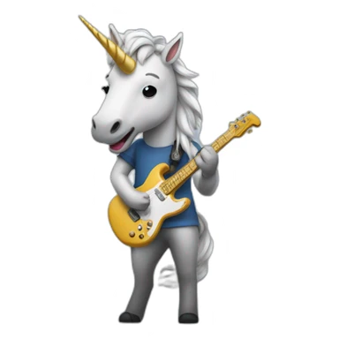 licorn guitarist sticker