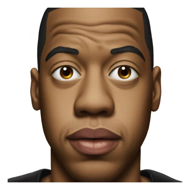 Jay Z Face and lips sticker