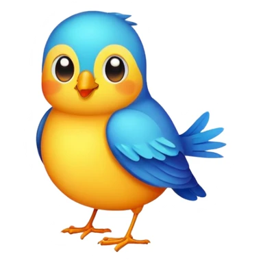 bird saying good morning  sticker