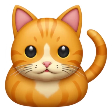 cat pooping icon sticker