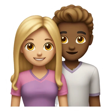 Showing brother/sister love heart emoji sticker