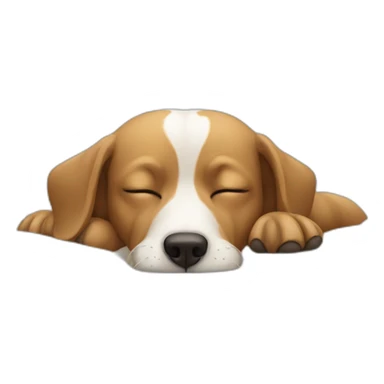 Chien dormant sticker