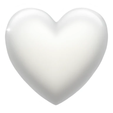 White heart with sparkles sticker