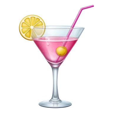 pink and yellow coctail drink sticker
