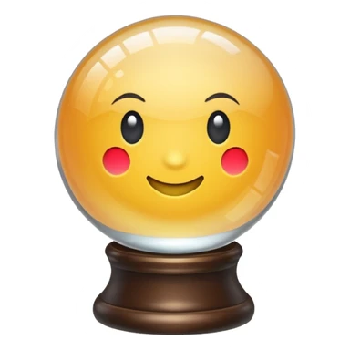 Crystal ball sticker