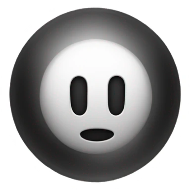 a glowing only black-white space artifact sticker