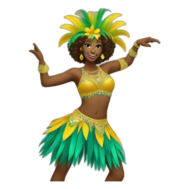 Brazilian samba funk dancer sticker