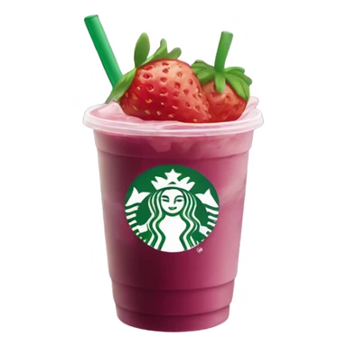 starbucks strawberry açaí refresher sticker