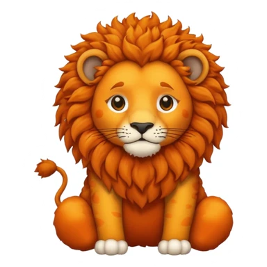 curly lion with jersey sticker