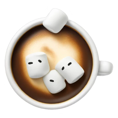 Coffee with marshmallows  sticker