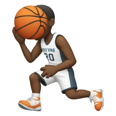 Shooting basketball player  sticker