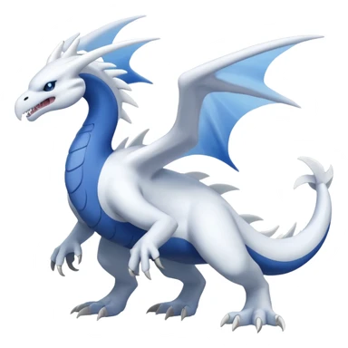Reshiram-Lugia-Fakémon-hybrid-creature (full body)  sticker