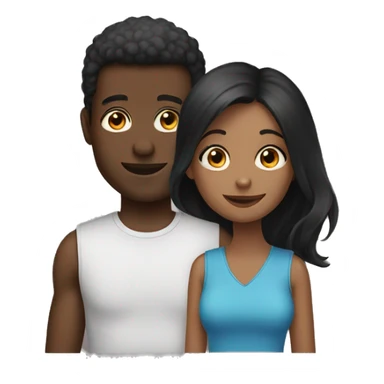 Black 2 girls 1 guy  sticker