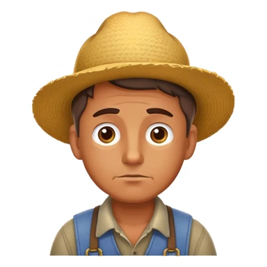 Un agriculteur qui se pose une question sticker