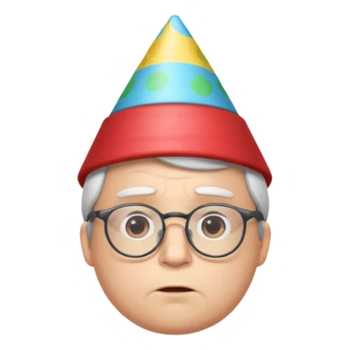 😔+🤓 con copete sticker