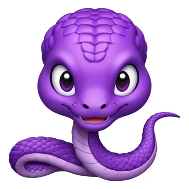  i want a animated emoji with the text "'Lil Viper sorry" for a little purple cute viper sticker