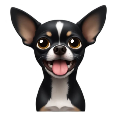 Dark chihuahua lick sticker