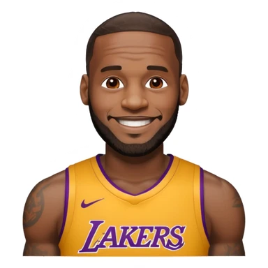 Lebron James smiling sticker