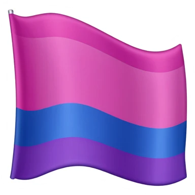 Bisexual flag pink purple then blue sticker