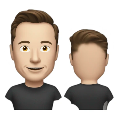 Elon Musk in tesla sticker