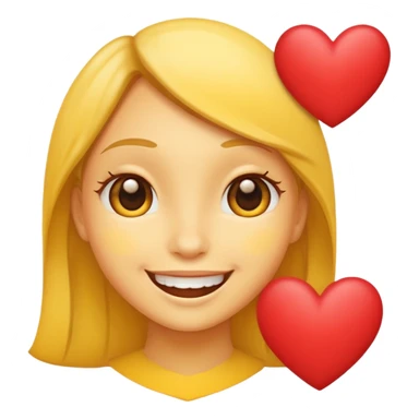 🫠 with hearts around it sticker