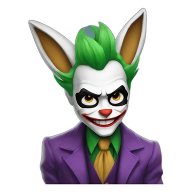 The joker with a lopunny sticker