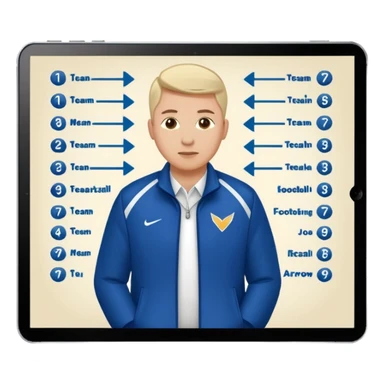 football playbook formation one team fooball manager sticker