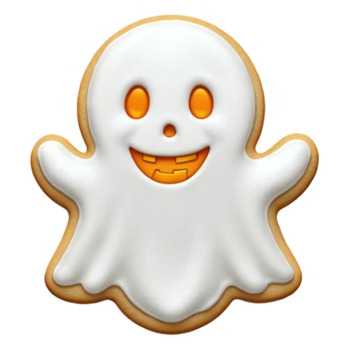 halloween ghost cookie sticker