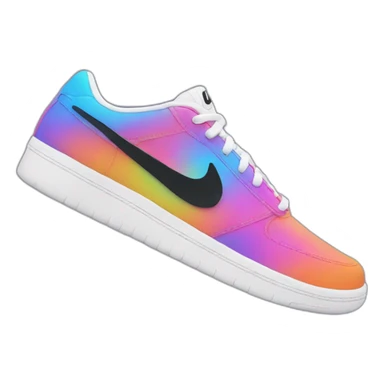 Psychedelic Nike swoosh sticker