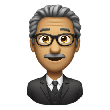 Un mec noir qui a des lunettes et il a pas de cheveux sticker