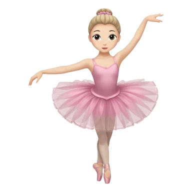 ballet dancer in tutu, New York City Ballet style sticker