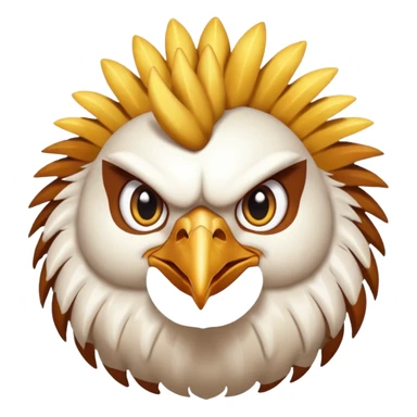 Chicken glare going super saiyan sticker