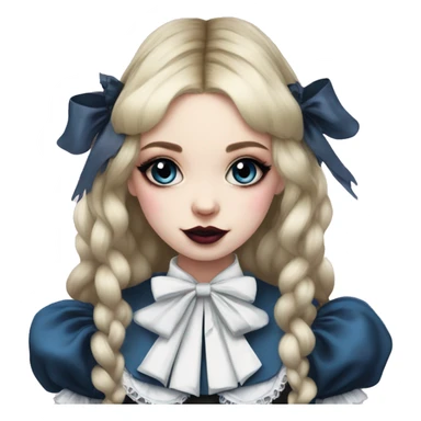 alice in wonderland gothic lolita look sticker