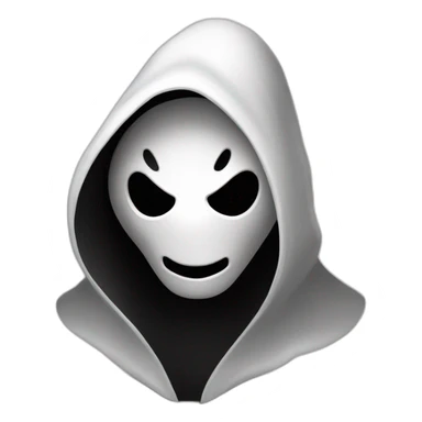 Ghost face maniac Black cloak white mask film scream scream maniac sticker